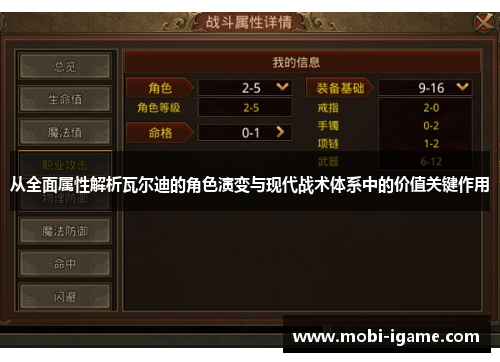 从全面属性解析瓦尔迪的角色演变与现代战术体系中的价值关键作用